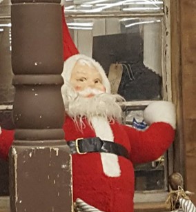 Santa Peeking